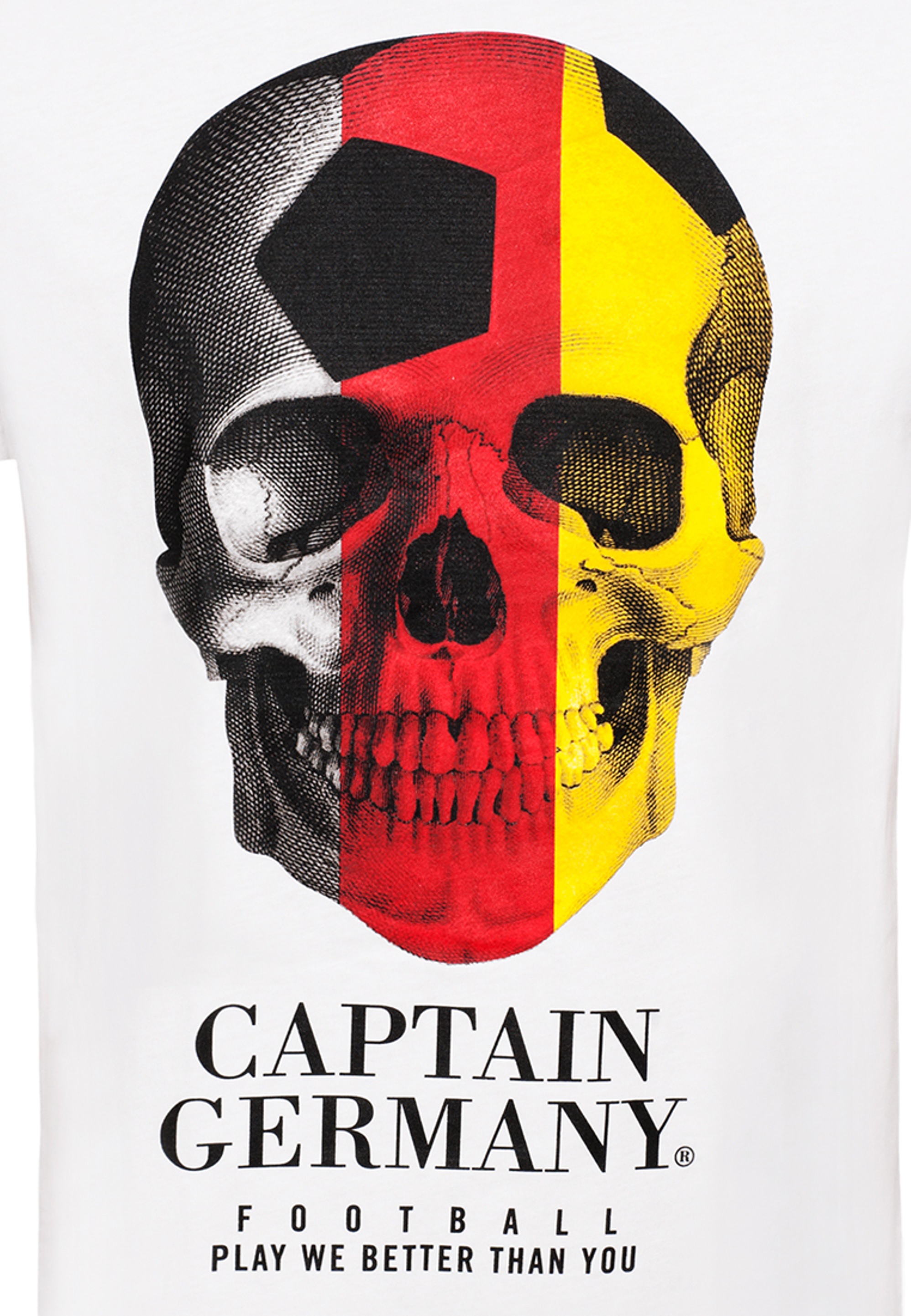 Captain Germany - Soccer Skull - T-Shirt