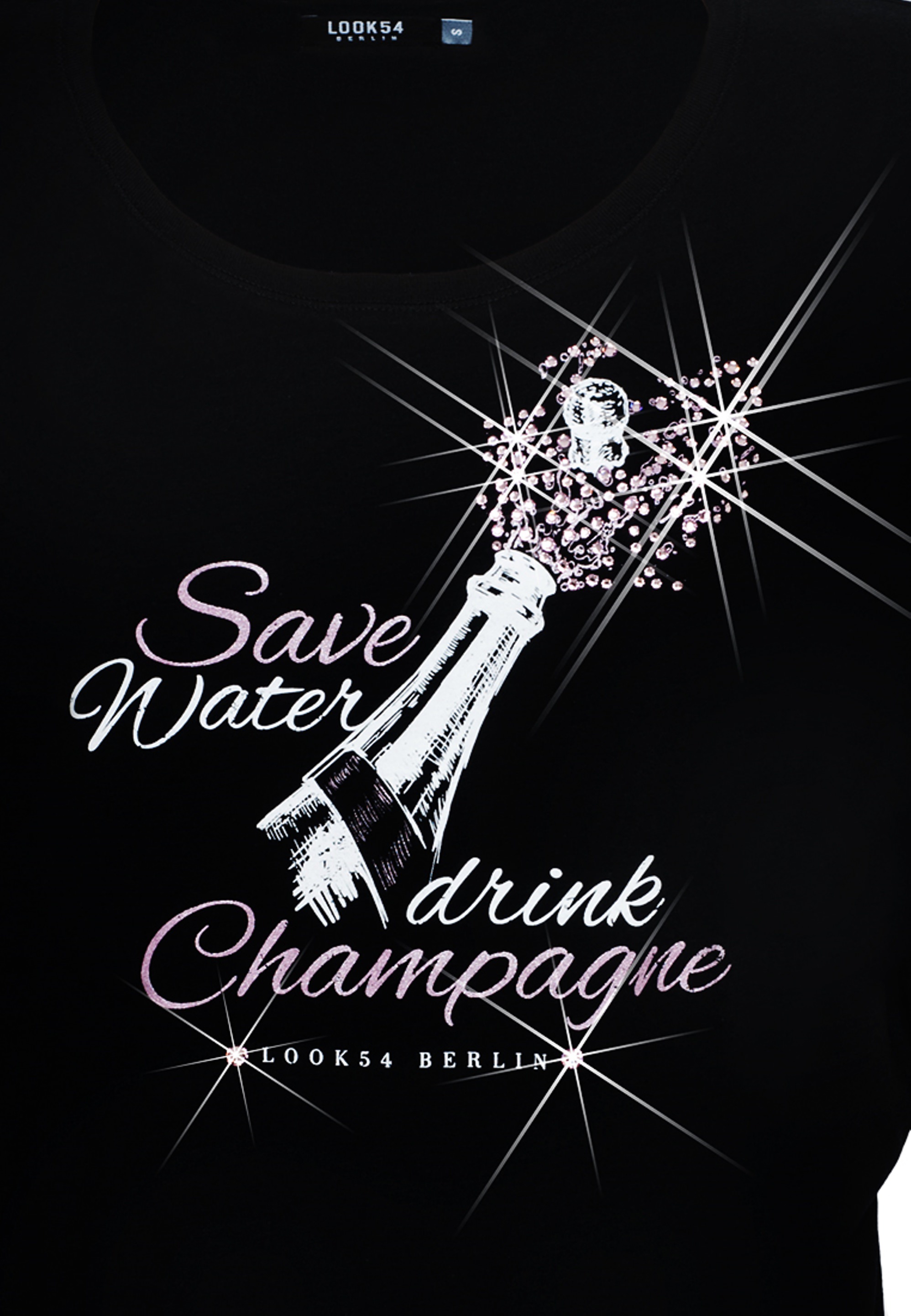 Save Water, Drink Champagne - Batwing Shirt