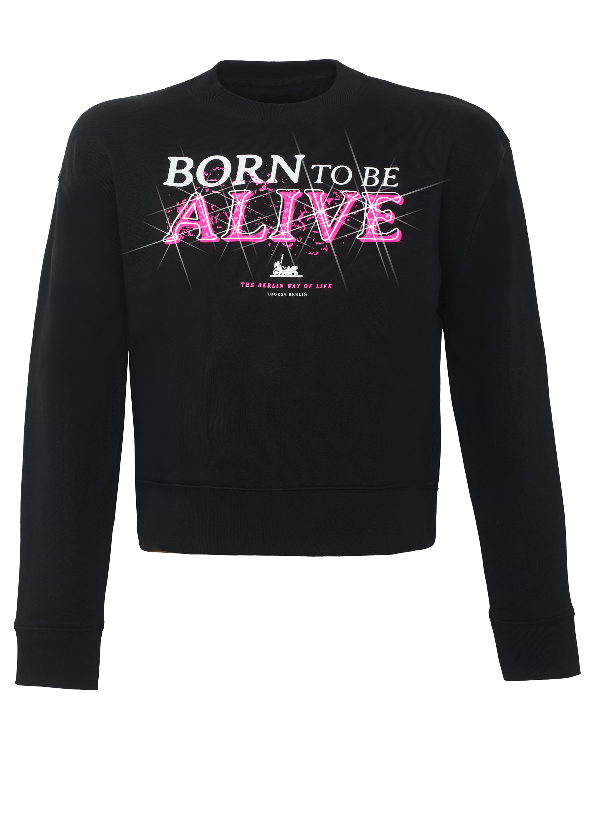 Born to be alive Crop Sweater