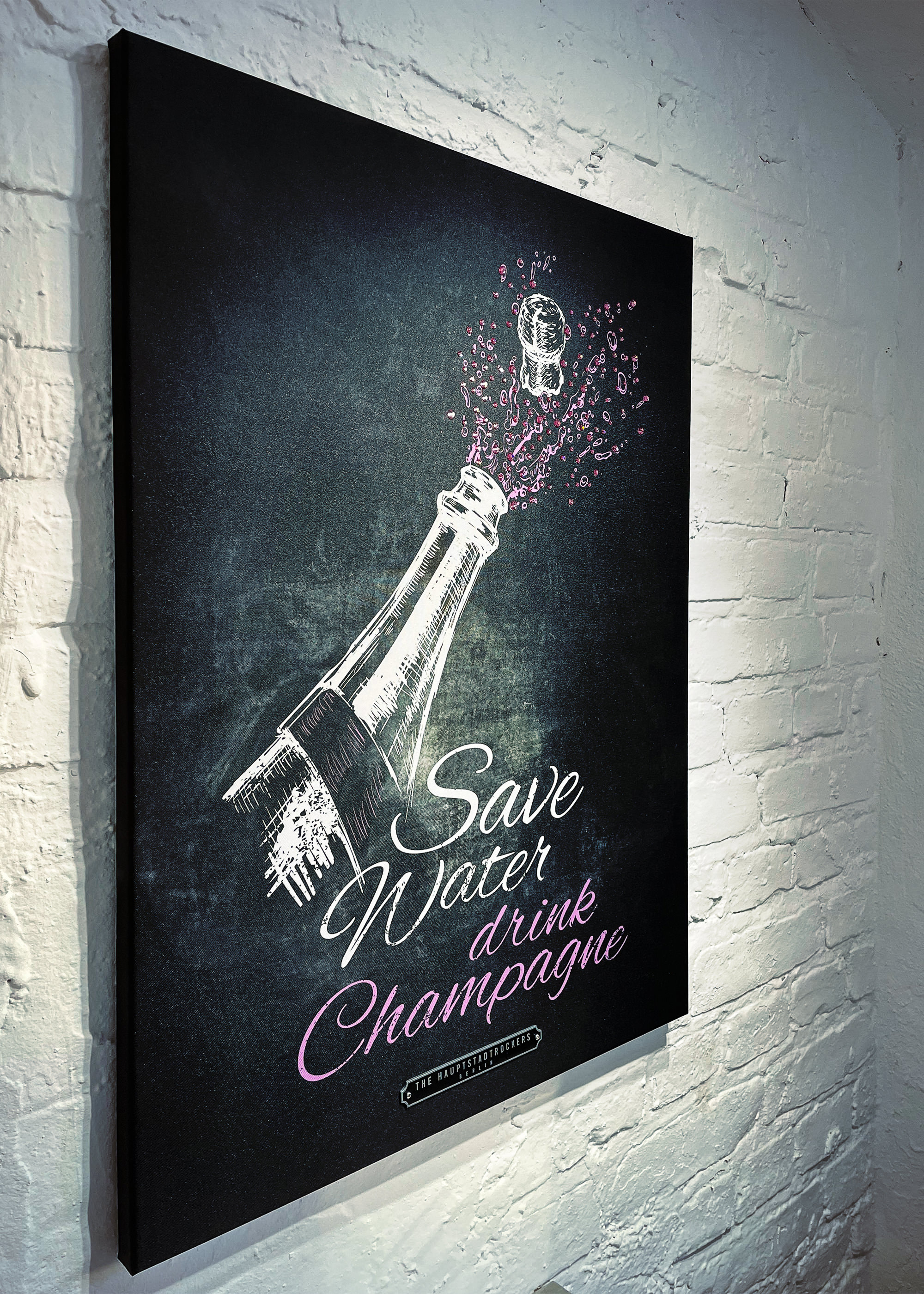 Drink Champagne - Keilrahmenbild